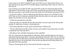 Công văn  688/TCT-KK  khấu trừ, hoàn thuế giá trị gia tăng