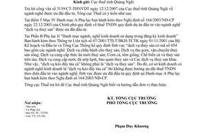 Công văn 678/TCT-CS  ngành nghề được ưu đãi đầu tư