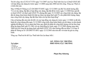 Công văn  733/TCT-CS  thuế giá trị gia tăng