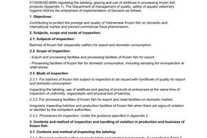 Official Dispatch No.272/CLTY-CL dated 2008 guiding the implementation of Decision No. 01/2008/QD-BNN