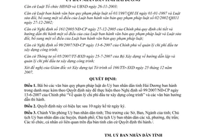 Quyết định 01/2008/QĐ-UBND bãi bỏ văn bản quy phạm pháp luật Hải Dương