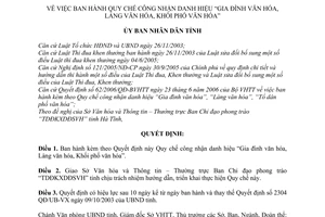 Quyết định 02/2008/QĐ-UBND Quy chế công nhận danh hiệu Gia đình văn hóa