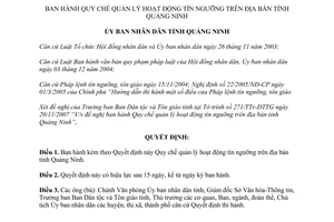 Quyết định 52/2008/QĐ-UBND quy chế quản lý hoạt động tín ngưỡng Quảng Ninh