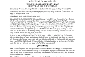 Nghị quyết 05/2008/NQ-HĐND quản lý sử dụng kinh phí xây dựng văn bản Kiên Giang