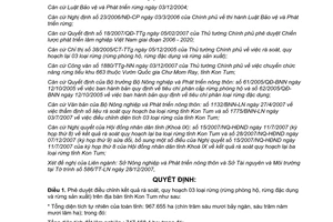 Quyết định 01/2008/QĐ-UBND điều chỉnh kết quả rà soát quy hoạch 3 loại rừng
