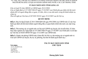 Quyết định 03/2008/QĐ-UBND  hủy bỏ quyết định của UBND tỉnh quy định chế độ trách nhiệm người đứng đầu cơ quan hành chính nhà nước các cấp trong tỉnh
