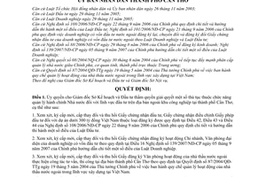 Quyết định 03/2008/QĐ-UBND ủy quyền giải quyết thủ tục thuộc chức năng quản lý HCNN lĩnh vực đầu tư trên địa bàn ngoài KCN Cần Thơ