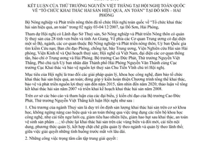 Thông báo 237/TB-BNN-VP kết luận Thứ trưởng Nguyễn Việt Thắng hội nghị toàn quốc tổ chức khai thác hải sản hiệu quả an toàn Đồ Sơn Hải Phòng