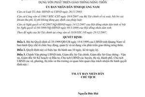 Quyết định 01/2008/QĐ-UBND bãi bỏ Quyết định 35/1999/QĐ-UB Quảng Nam