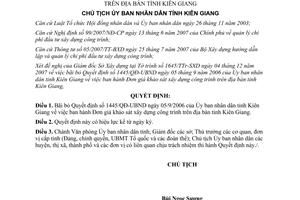 Quyết định 58/QĐ-UBND năm 2008 bãi bỏ Quyết định đơn giá khảo sát xây dựng Kiên Giang