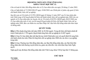 Nghị quyết 66/2008/NQ-HĐND phê chuẩn tổng biên chế hành chính sự nghiệp