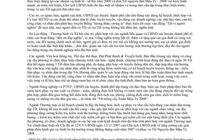 Chỉ thị 01/CT-UBND tổ chức đón Tết Nguyên đán Mậu tý năm 2008 Bắc Giang