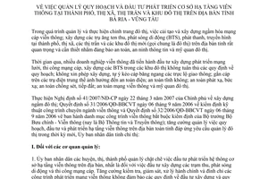 Chỉ thị 02/2008/CT-UBND quy hoạch đầu tư phát triển cơ sở hạ tầng viễn thông Bà Rịa