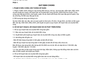 Thông tư 05/2008/TT-BNN hướng dẫn lập quy hoạch kế hoạch bảo vệ phát triển rừng