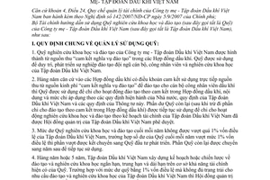 Thông tư 06/2008/TT-BTC hướng dẫn sử dụng quỹ nghiên cứu khoa học đào tạo của công ty mẹ tập đoàn dầu khí Việt Nam