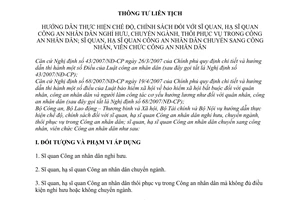 Thông tư liên tịch 01/2008/TTLT-BCA-BLĐTBXH-BTC-BNV hướng dẫn thực hiện chế độ, chính sách đối với sĩ quan, hạ sĩ quan CAND nghỉ hưu