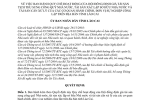 Quyết định 166/QĐ-UBND  Quy chế hoạt động Hội đồng định giá tài sản