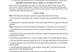 Nghị quyết 02/2008/NQ-HĐND chương trình giám sát của Hội đồng nhân dân quận 3 năm 2008 quận 3