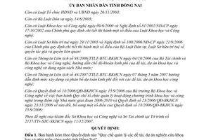 Quyết định 07/2008/QĐ-UBND Quy chế quản lý đề tài dự án nghiên cứu khoa học