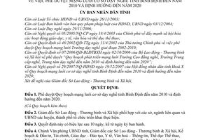 Quyết định 06/2008/QĐ-UBND  phê duyệt mạng lưới cơ sở dạy nghề tỉnh Bình Định đến  2010 và định hướng đến 2020