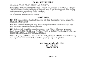 Quyết định 07/2008/QĐ-UBND đối tượng được thanh toán cước điện thoại di động Bình Định