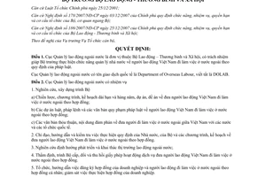 Quyết định 159/QĐ-LĐTBXH 2008 nhiệm vụ quyền hạn cơ cấu tổ chức Cục Quản lý lao động ngoài nước