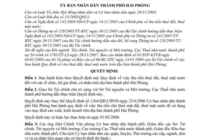 Quyết định 167/2008/QĐ-UBND  thu tiền thuê đất, thuê mặt nước