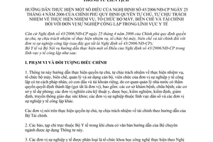 Thông tư liên tịch 02/2008/TTLT-BYT-BNV  quyền tự chủ, tự chịu trách nhiệm