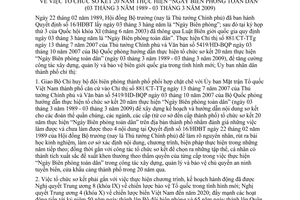 Chỉ thị 02/2008/CT-UBND tổ chức sơ kết 20 năm thực hiện ngày biên phòng toàn dân 03/3/1989 - 03/3/2009