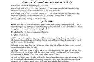 Quyết định 168/QĐ-LĐTBXH năm 2008 chức năng nhiệm vụ Cục Bảo vệ chăm sóc trẻ em