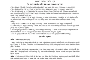 Quyết định 08/2008/QĐ-UBND phí thẩm định đề án, báo cáo thăm dò, khai thác,