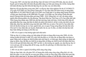 Chỉ thị 03/CT-UBND thực hiện tiết kiệm trong việc sử dụng điện năm 2008 Tiền Giang