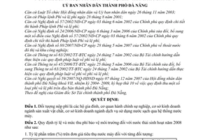 Quyết định 14/2008/QĐ-UBND quy định tỷ lệ thu, quản lý và sử dụng phí bảo vệ môi trường đối với nước thải sinh hoạt 2008 trên địa bàn Đà Nẵng