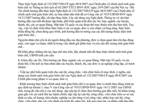 Chỉ thị 06/2008/CT-UBND thực hiện tinh giản biên chế Nghệ An