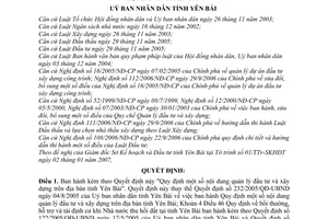 Quyết định 02/2008/QĐ-UBND quản lý đầu tư và xây dựng