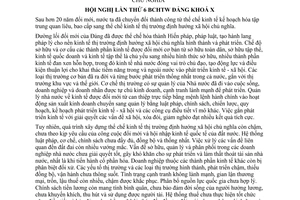 Nghị quyết 21-NQ/TW năm 2008 hoàn thiện kinh tế thị trường định hướng xã hội chủ nghĩa