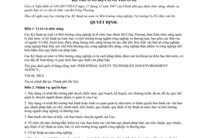 Quyết định 0788/QĐ-BCT năm 2008 quy định chức năng nhiệm vụ quyền hạn cơ cấu