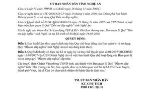 Quyết định 13/2008/QĐ-UBND ban quản lý sử dụng quỹ đền ơn đáp nghĩa Nghệ An