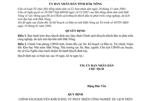 Quyết định 04/2008/QĐ-UBND Chính sách khuyến khích đầu tư phát triển