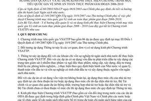 Thông tư liên tịch 12/2008/TTLT-BTC-BYT hướng dẫn quản lý và sử dụng kinh phí thực hiện chương trình mục tiêu quốc gia vệ sinh an toàn thực phẩm