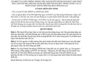 Quyết định 01/2008/QĐ-UBND thực hiện cơ chế một cửa trong liên thông về khoáng sản đất đai Gia Lai