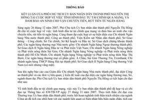 Thông báo 06/TB-VP hình đầu tư tài chính qua mạng đảm bảo an ninh