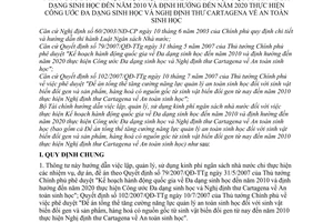 Thông tư 01/2008/TT-BTC hướng dẫn lập, quản lý, sử dụng quyết toán kinh phí ngân sách nhà nước kế hoạchđa dạng sinh học đến năm 2010 định hướng 2020
