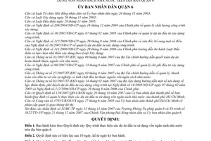 Quyết định  17/2008/QĐ-UBND  quy định về quy trình thực hiện công tác đầu tư xây dựng cơ bản sử dụng vốn ngân sách nhà nước trên địa bàn quận 6