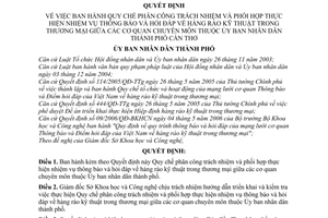 Quyết định 02/2008/QĐ-UBND quy chế phân công trách nhiệm và phối hợp thực hiện nhiệm vụ thông báo và hỏi đáp hàng rào KTTM thuộc UBND Cần Thơ