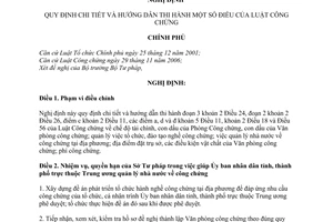 Nghị định 02/2008/NĐ-CP hướng dẫn Luật Công chứng