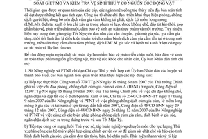 Chỉ thị 01/CT-UBND 2008 phòng chống dịch bệnh kiểm dịch kiểm soát giết mổ vệ sinh thú y động vật Thừa Thiên Huế