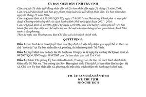 Quyết định 02/2008/QĐ-UBND  tiếp nhận giải quyết hồ sơ theo cơ chế một cửa