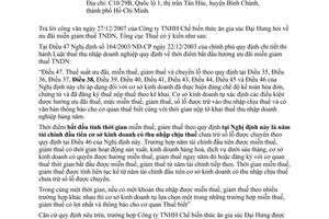 Công văn 759/TCT-CS ưu đãi miễn giảm thuế thu nhập doanh nghiệp