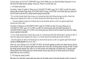 Công văn 783/TCT-CS  ưu đãi thuế thu nhập doanh nghiệp